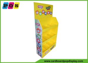 Quality Three Shelves Corrugated Pop Retail Cardboard Displays For Drawing Board Promotion wholesale