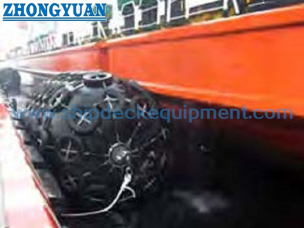 ISO 17357 Net Type Yokohama Floating Pneumatic Marine Rubber Fender
