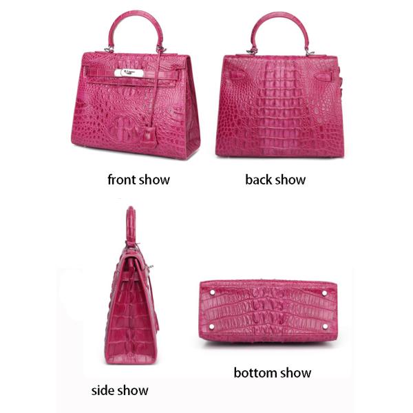Dongguan manufacturer sells new crocodile skin handbag for ladies with customized logo