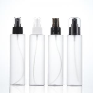 Quality 150ml Plastic Fine Mist Spray Bottles Frosted PET Face Sprayer wholesale