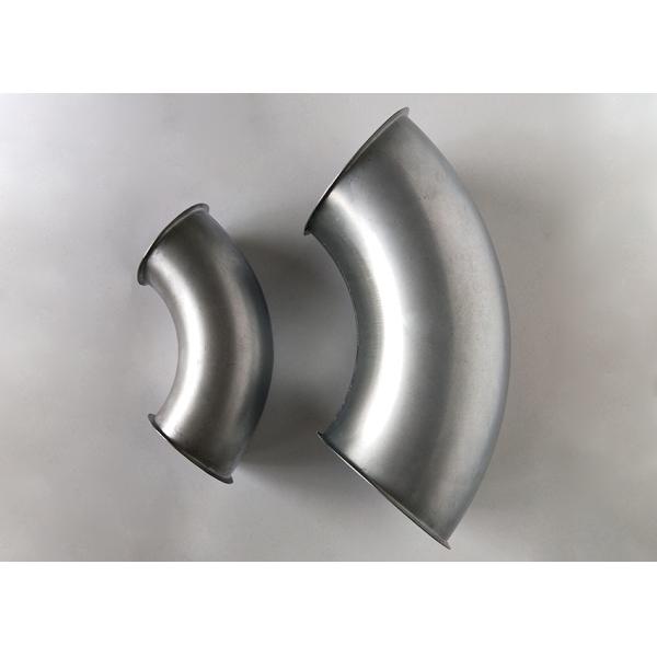 Galvanized Steel Elbow Dust Collection Fittings , Sliver Dust Extraction Ducting