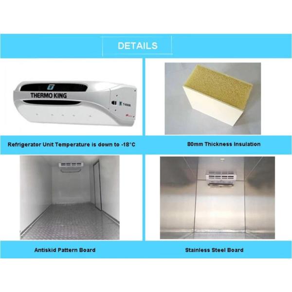 Foton Ice Cream Refrigerator Cargo Cooled Cooling Food Refrigerated Van Freezer Box Transport Truck