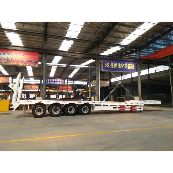 Lowbed Semi-Trailer for Heavy Road Equipment 4 Axles 12.5m 40 Feet Tire 245/70r19.5