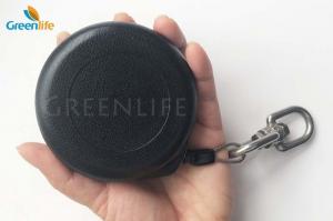 Quality Adjustable Length Retractable Tool Lanyard Black Color With 85 Mm Dia Round Reel wholesale
