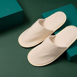 Customized Eco Friendly Hotel Toiletries Linen Disposable House Hotel Slippers
