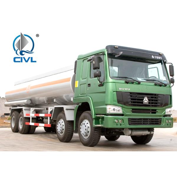 New HOWO Fuel Tank Truck Manual 30000L Oil Tanker Truck 8X4 371hp Engine Best Quality