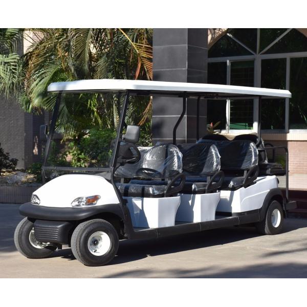 Powerful DC Motor Electric Golf Carts 8 Seats for Restaurant Hotel Resort Sightseeing