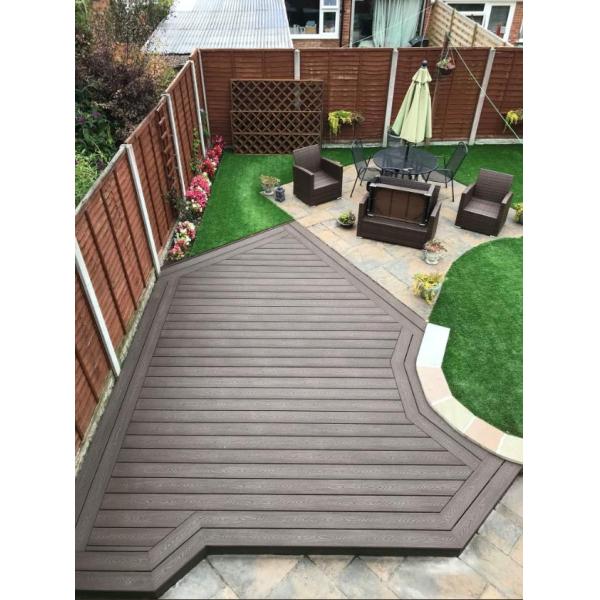 140 X 23 3D Embossed Wood Textruer Outdoor Wpc Composite Decking Boards