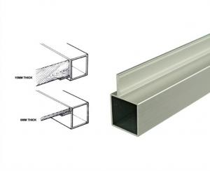 Quality 25*25mm Powder Coated Aluminum Square Tubing Frame With Connector For Display Shelf wholesale