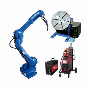 China YASKAWA AR2010 6 Axis Welding Robot Arm Manipulator 12kg Payload 2010 Reach Wire Feed System And Welder Source on sale