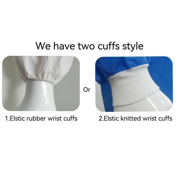 Anti-Static CE Type 5/6 Microporous/PP/SMS Industrial PPE Disposable Protective Coverall