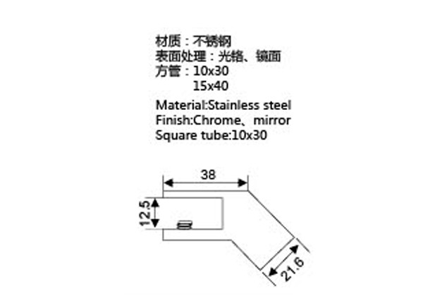 Anti Rust Stainless Steel Glass Clamps , Elegant Outlook Frameless Glass Fittings