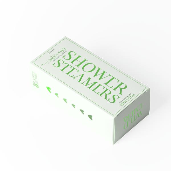 Paperboard Square Perfume Empty Bottle Box for Shower Steam Machine Custom Design Thickness