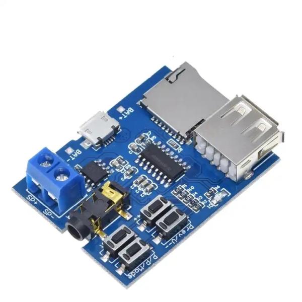 TF Card U Disk MP3 Format Decoder Board Amplifier Audio Module for Standard Package