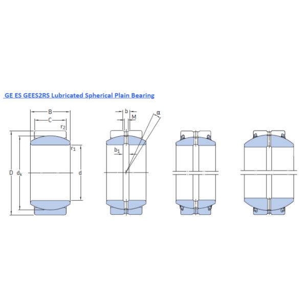 Hot Sale GE...SX GE...ES GE...AW Ball Joint Radial Spherical Plain Bearing Self-Lubrication GE45ES 2RS