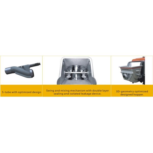 Industrial Static Line Concrete Pump 190ml/r Main Oil Pump Displacement HBT60SR13118C