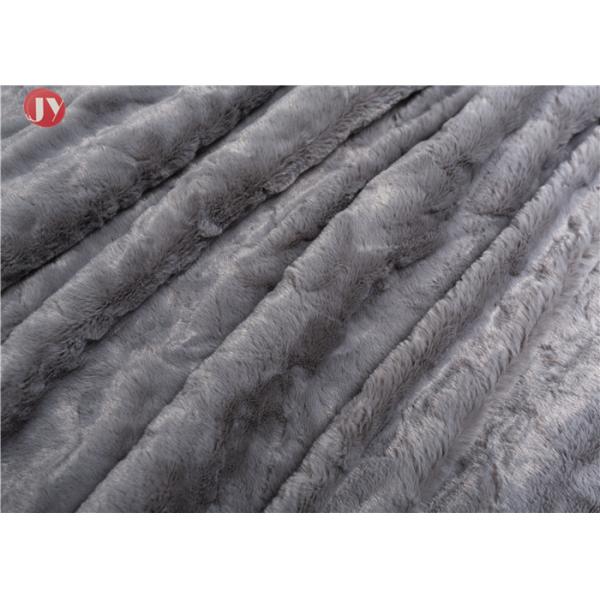 Home Textiles Plush Fur Blanket Knitted Darker Gray Animal Rabbit Fur Blanket Sofa