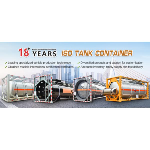 28000 Liters ISO Tank Container 20ft 30ft For Liquid Chemical Transportation