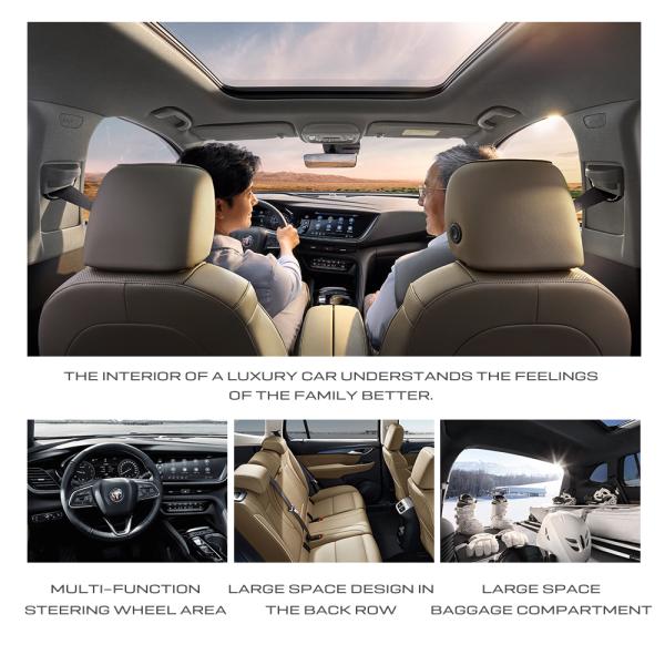 2024 Bu-ick Envision Plus Speed Gasoline Mini Car SUV with Ample Energy Fuel Cell Body Structure 5-door 5-seater Speed