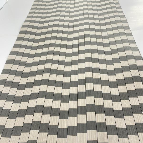 Exotic Parquet Wood Veneer With Fleece Backing DIY For Wallcovering Home Table Decoration