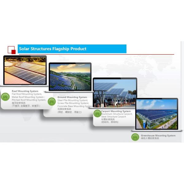 On / Off Grid BIPV Solar carport mounting system solar bracket solar structure mounting system