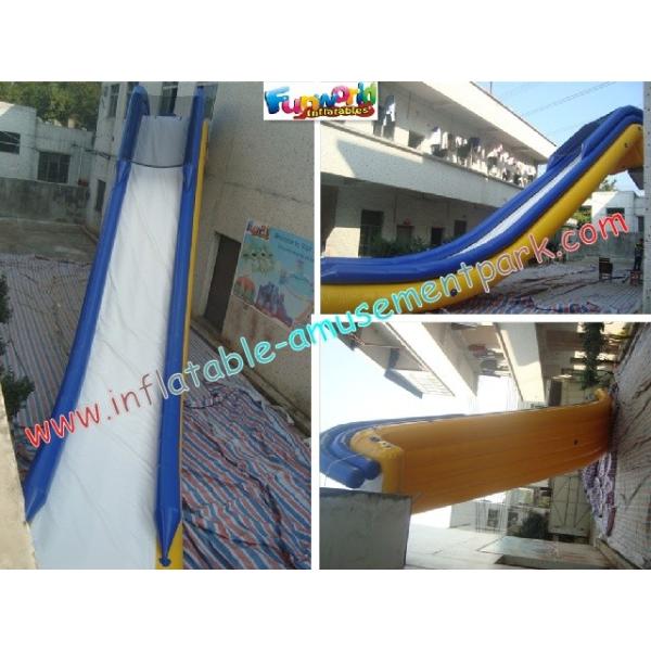 0.9mm PVC Tarpaulin Outdoor Inflatable Floating Slide For Sea
