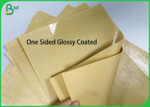 Quality One sided PE Poly Coated 250gsm 270gsm 300gsm Kraft Paper Board for Food Paper Plates wholesale