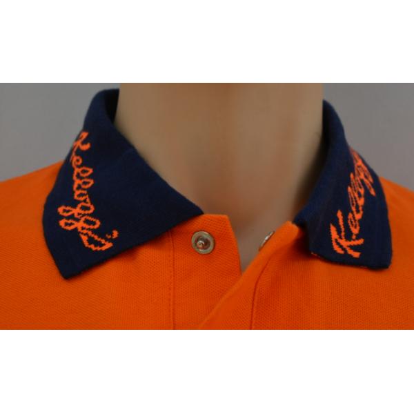 Breathable High Visibility Long Sleeve Polo Shirts , Safety Polo Shirt Reflective Tape