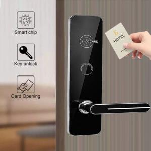 Quality Zinc Alloy Hotel Smart RFID Key Card Door Locks with Free Software wholesale
