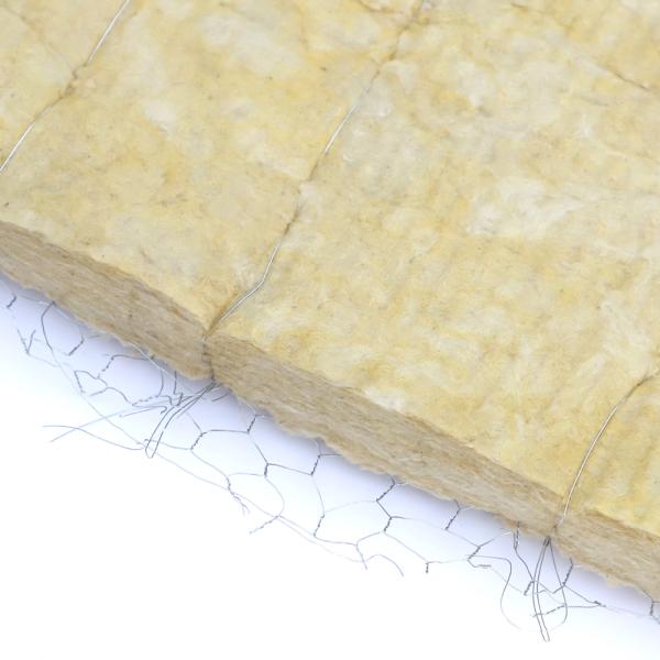 Stone Wool Felt Building Insulation Material Mineral Wool Blanket With Wire Steel