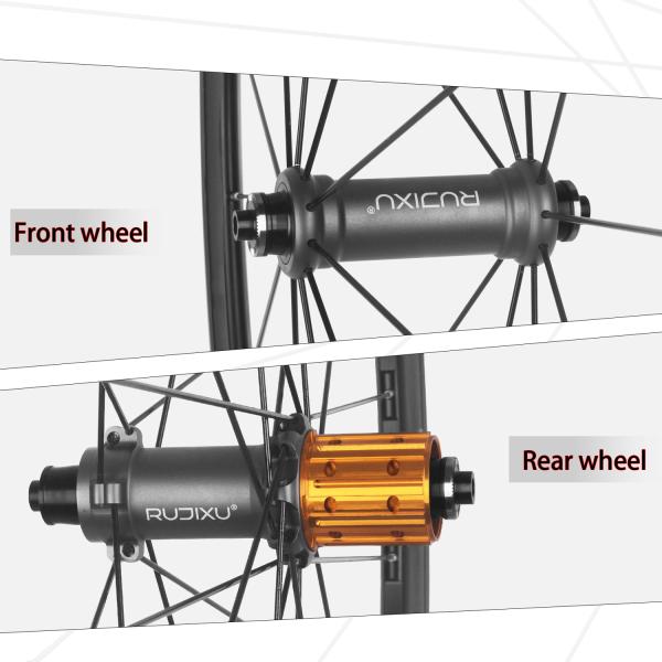 Diamond Shaped 700c Clincher Wheelset V Brake Aluminum Alloy 50mm Height For Disc Brake