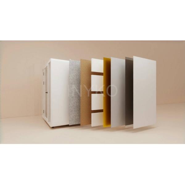 Soundproof Phone Booth with 30-45 dB Noise Reduction and 5-Year Warranty for Office and Commercial Use