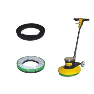 High Speed Floor Buffer 110Volt Concrete Polishing Machines , Yellow