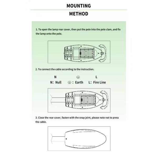 CE Certificate 20W,30W,40W,50W,60W, 70W IP66 Waterproof Outdoor LED Street Light