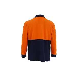 Breathable High Visibility Long Sleeve Polo Shirts , Safety Polo Shirt