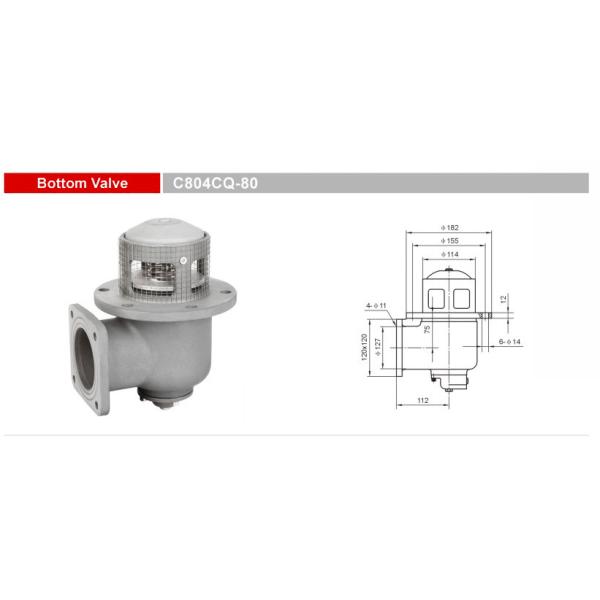 Aluminum Alloy Bottom Valves Diesel Truck Parts GETC804CQ -80 Parts For Trucks