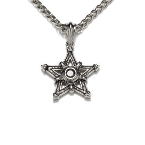 Custom fashion jewelry stainless steel necklace star pendant necklace