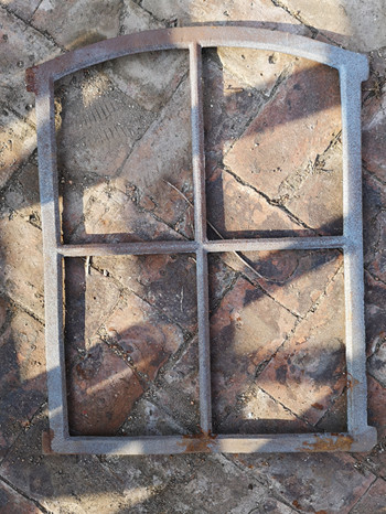 Heat Insulation Black Metal Window Frames For Wall Decoration H63.5xW50.5CM