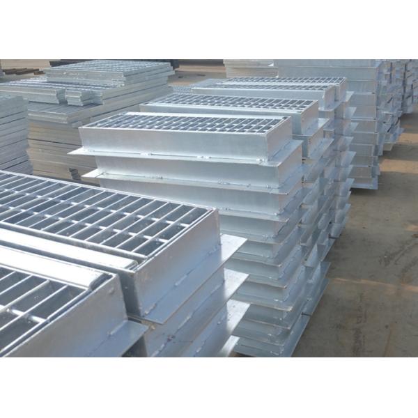 Galvanized Catwalk Steel Grating Plate Stainless Steel 304 Sliver Color