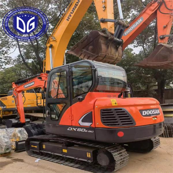 Doosan DX60E-9C Used Mini Excavator Hydraulic Crawler