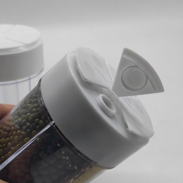 400ml 6 In 1 Spice Container 6 Grids Flip Empty Dispenser Seasoning Shaker Can