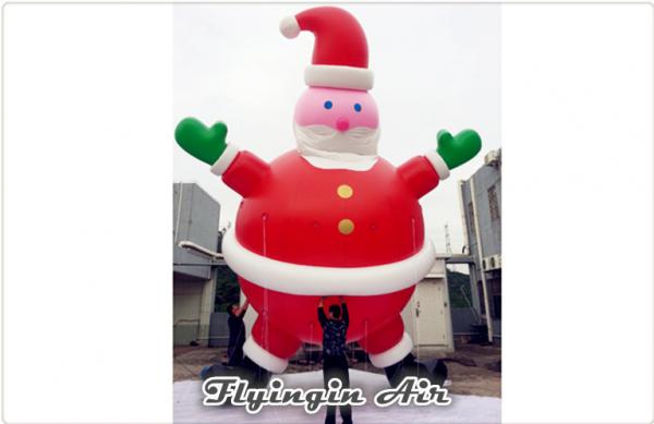 Cheap PVC Inflatable Christmas Santa Inflatable Helium Balloon for Holiday for sale