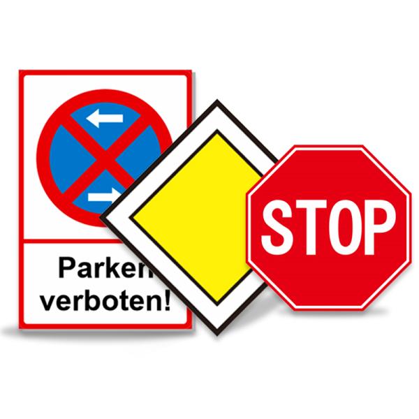 Custom Compulsory Reflective Traffic Signs Octagon Triangle