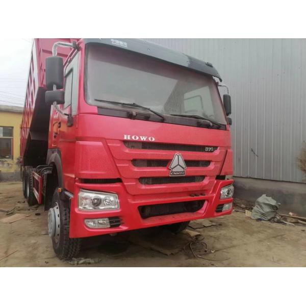 HOWO 6X4 16 20 Cubicmeter 10 Wheelmining Dump Truck Used Diesel Engine Tipper Truck in Red