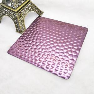 Quality Patterned Embossed Stainless Steel Sheet Rose Red 0.8mm To 3mm Thick wholesale