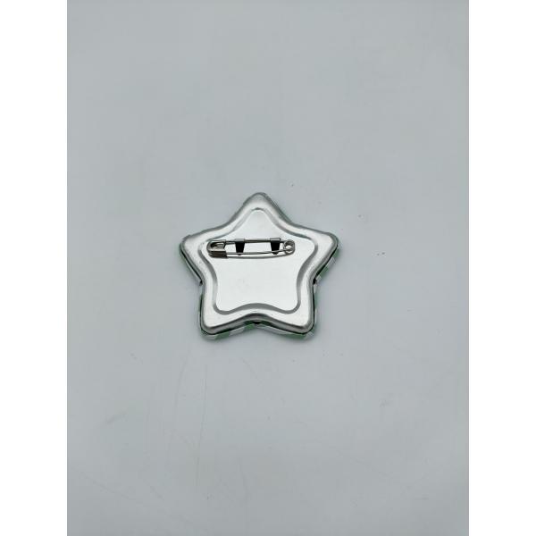 Star Cute Girl Metal Pin Badges Pentagram Shape Stainless Iron Material