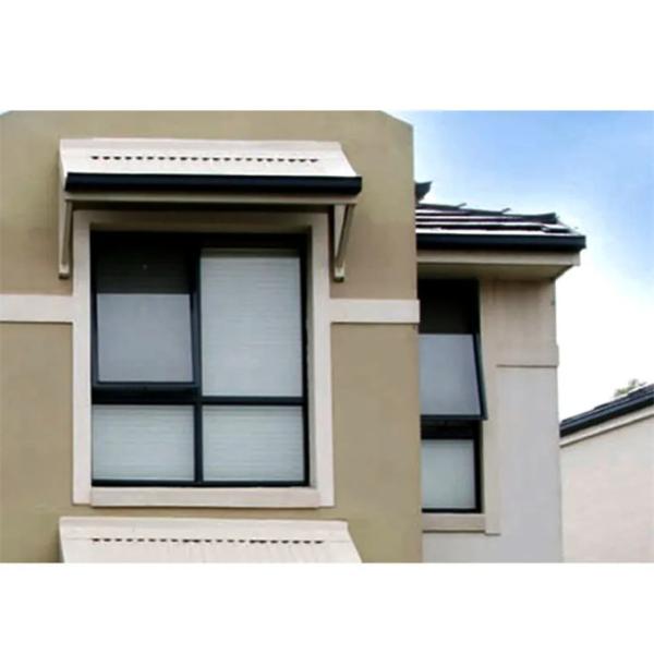 Water Tightness Level 6 Customize Thermal Break Aluminum Double Layer Glass Awning Windows