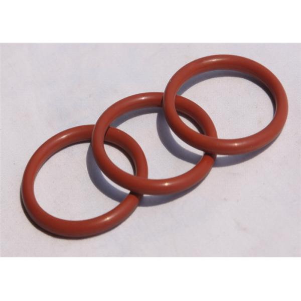 Flat Colored Rubber O Rings , High Temp Small Silicone O Rings 17.12*2.62
