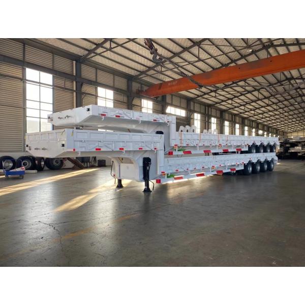 3/4 Axle 80-120ton Transport Equipment Lowboy Truck Trailer Detachable Gooseneck Lowbed Semi Trailer For Mali