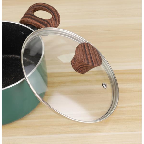 Aluminum Non Stick 3pcs Cookware Set Soup Cooking Pot Single Handle Milk Pot